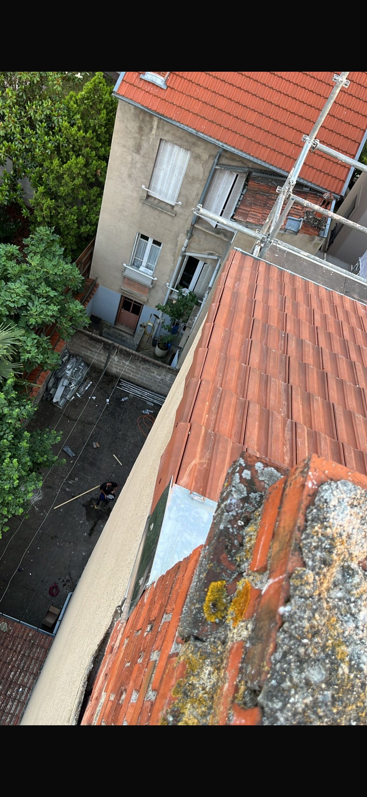 Couverture en tuile, chantier mené par Les Couvreurs Belges