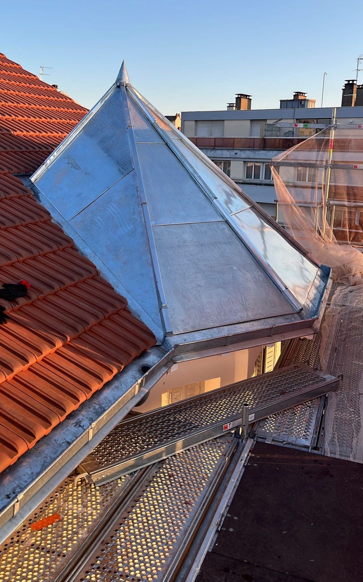 Verrière et véranda, chantier mené par Les Couvreurs Belges